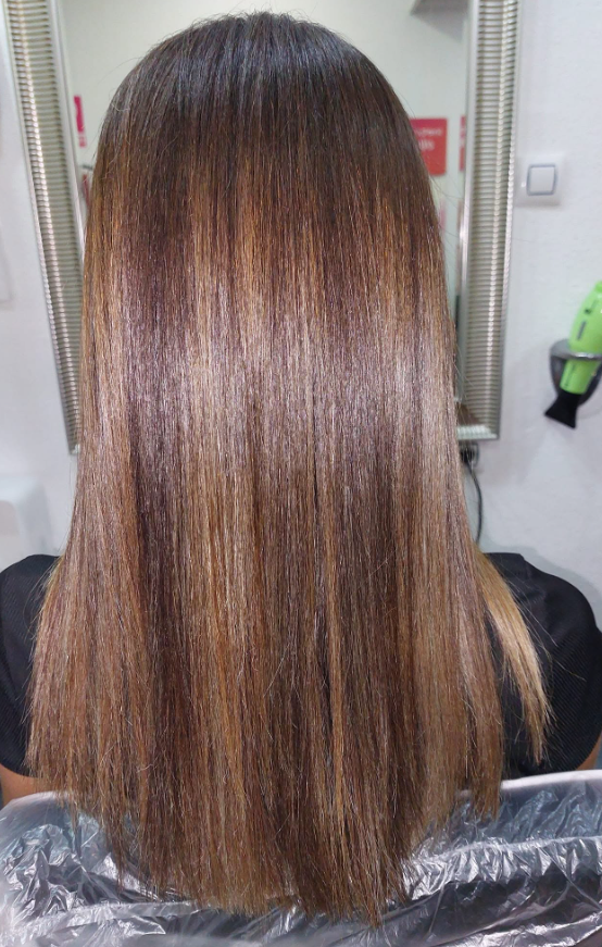 Mechas en cabello largo